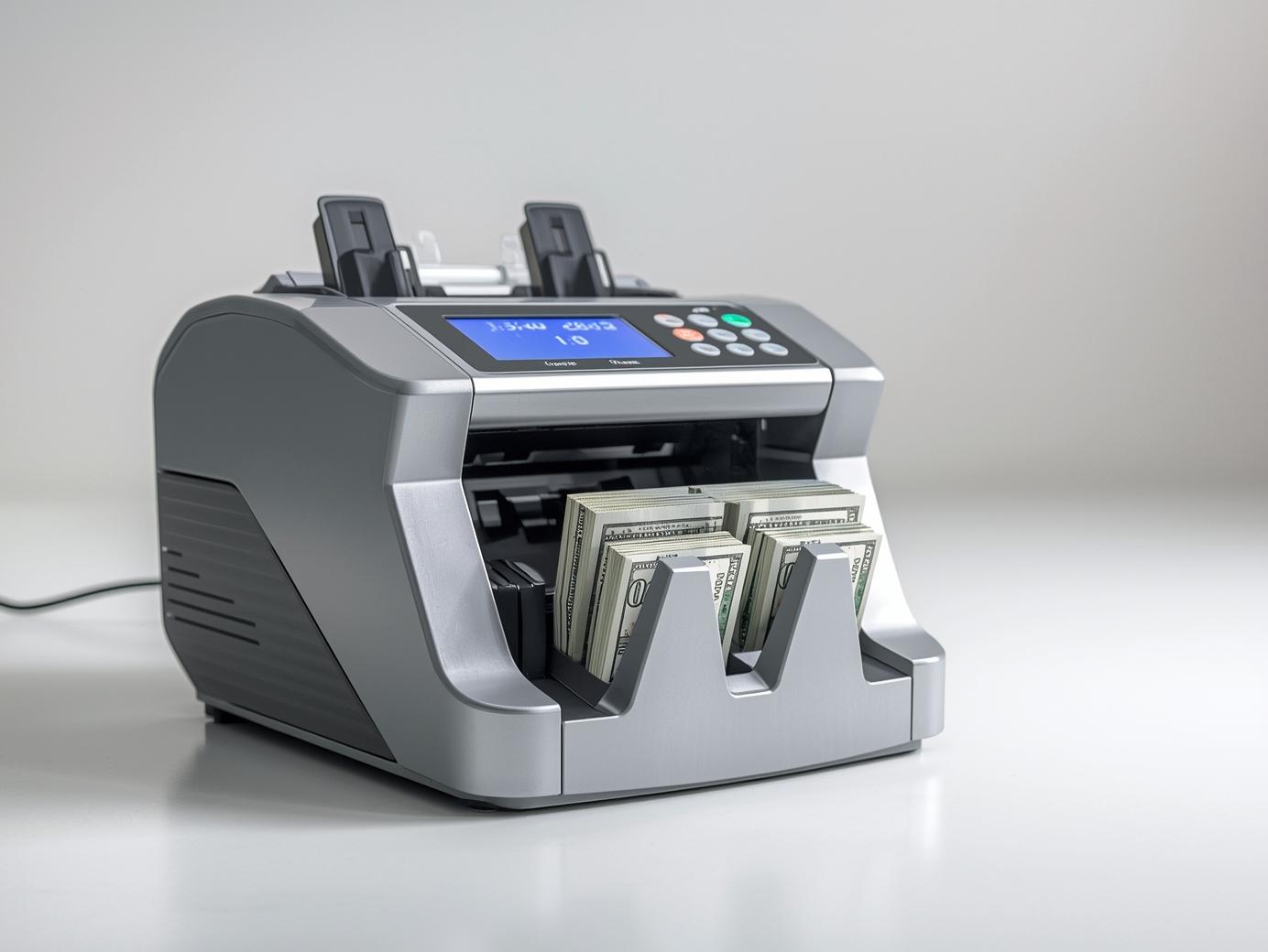 Varios insumos de impresión organizados en estanterías de almacén bien iluminado