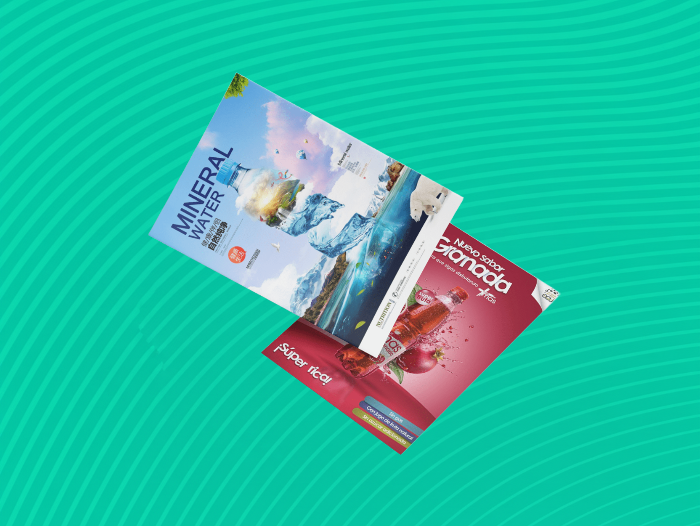 Equipos de impresión industrial trabajando en una fábrica moderna con tecnología de punta