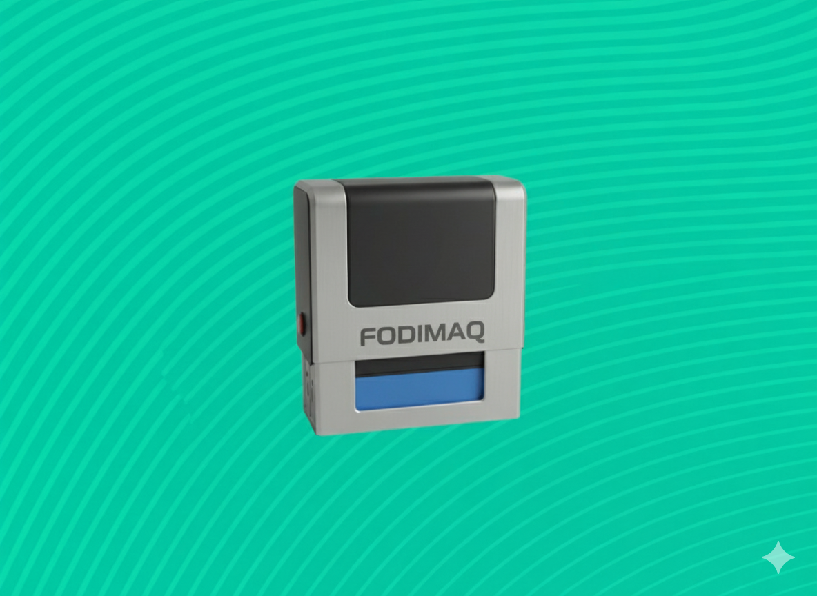 Varios insumos de impresión organizados en estanterías de almacén bien iluminado