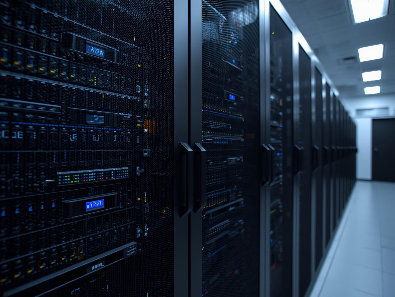 Equipos de impresión industrial trabajando en una fábrica moderna con tecnología de punta