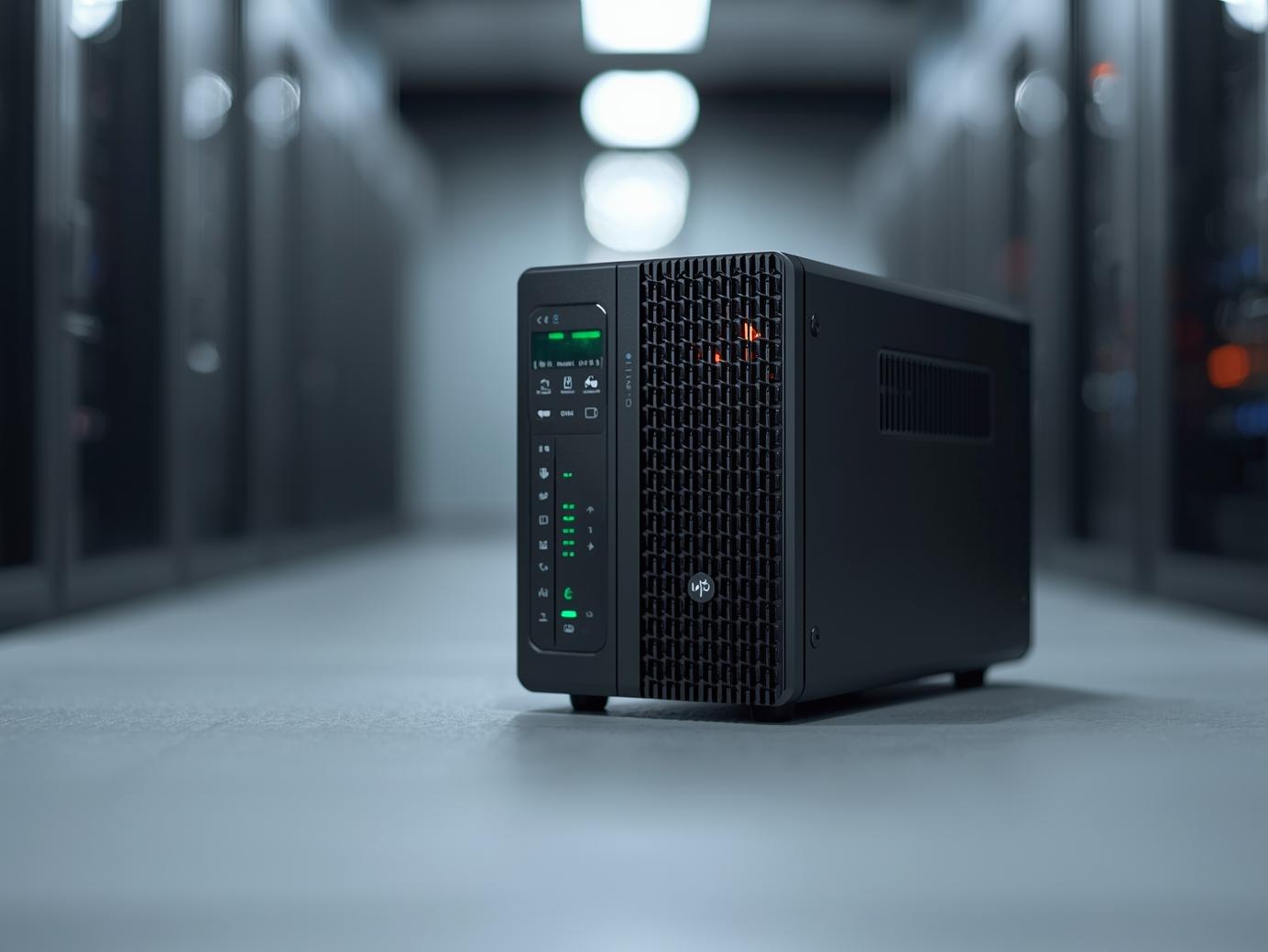 Equipo de informática moderno con pantallas de computadora y dispositivos tecnológicos en una mesa de trabajo