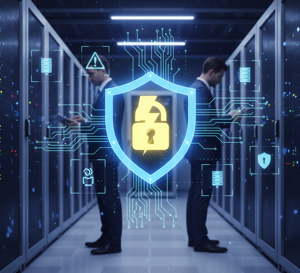 Centro gráfico moderno con equipos de última generación y trabajadores operando las máquinas